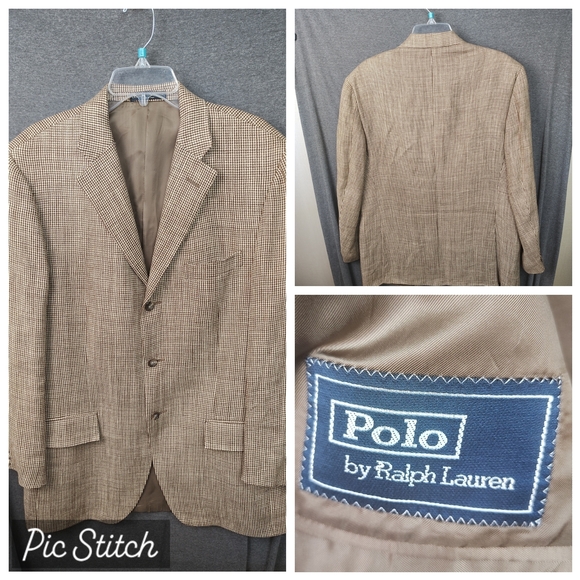 Ralph Lauren Polo Men's Brown Check Blazer